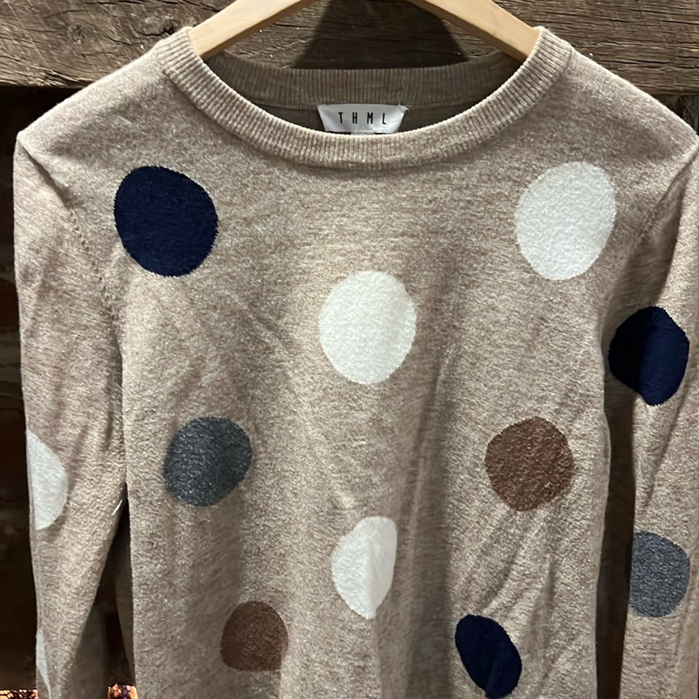 THML cute polka dot sweater